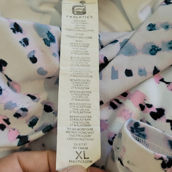 Fabletics Define Power High Waisted  Leggings - sz XL - Picture 4 of 7